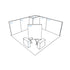 20x20 Booth Backlit Display Kit 03 - PIXLIP USA